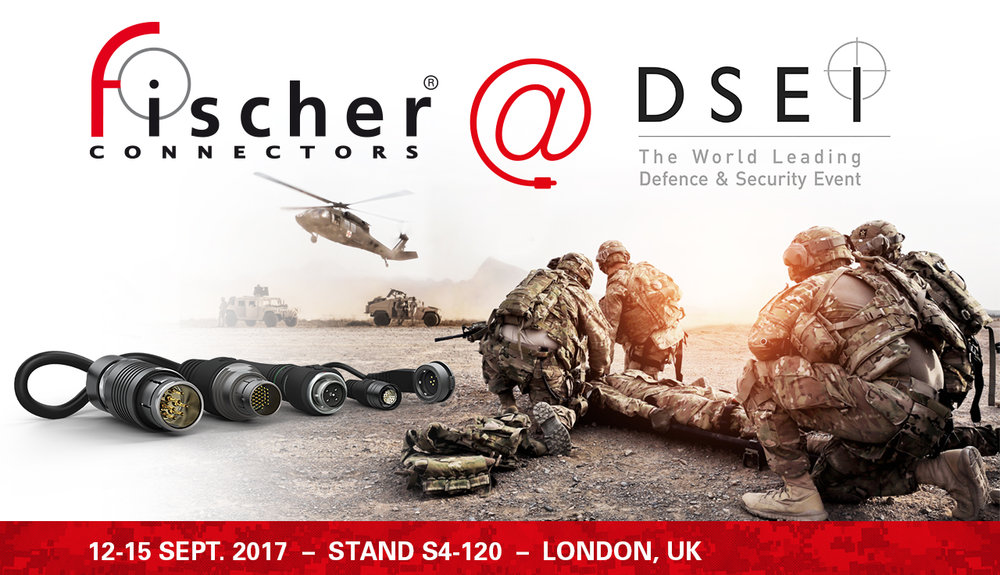 Fischer Connectors auf der DSEI: Fortschritte im Bereich der Miniaturisierung, elektrischer Leistung und der Datenübertragung mit MiniMax USB 3.0 und UltiMate Power-Lösungen